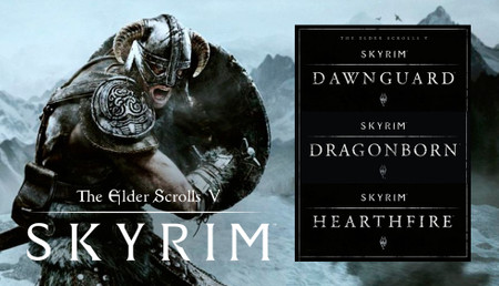 Skyrim 3 Addon Pack: Dawnguard + Dragonborn + Hearthfire background