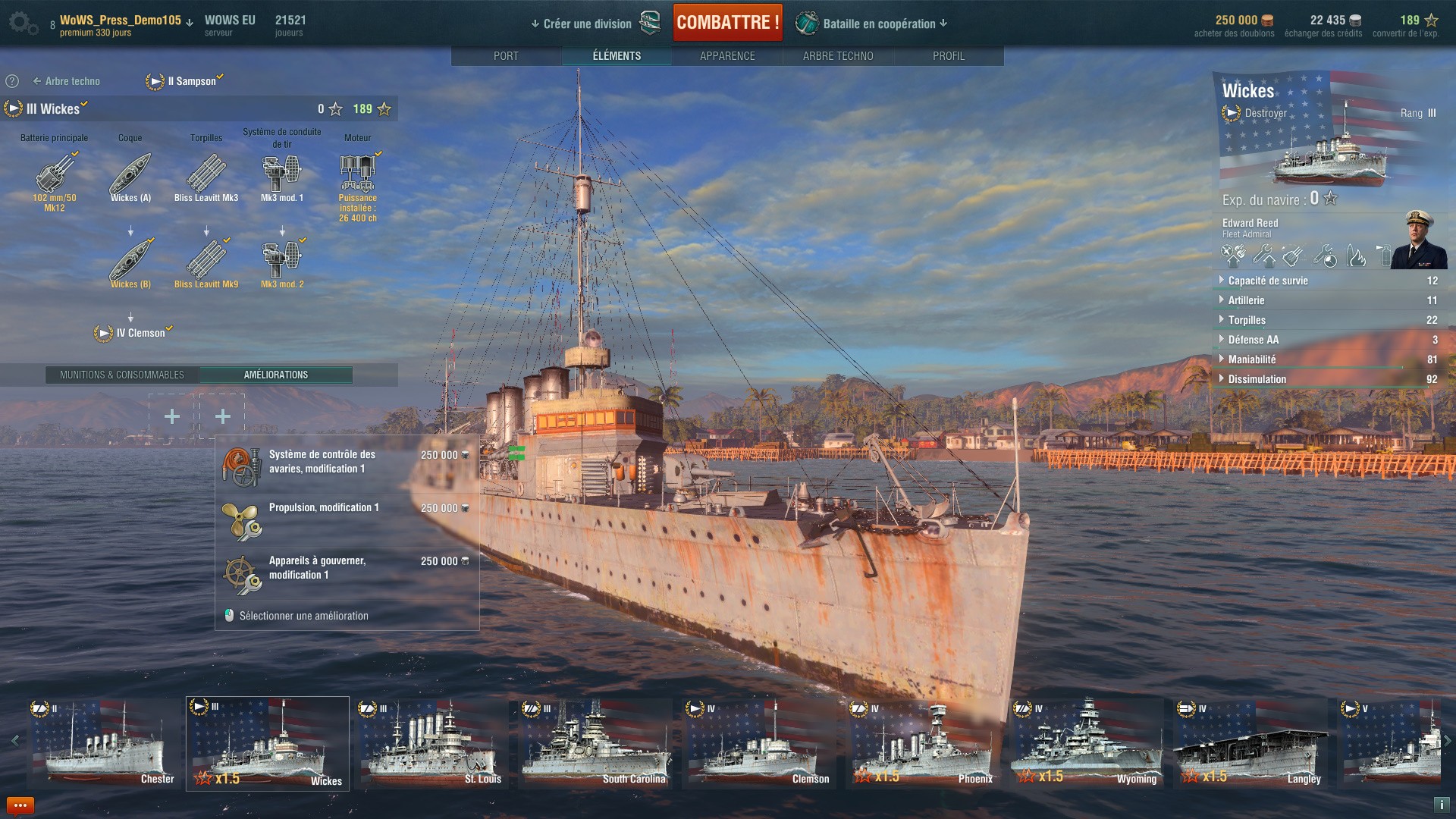 official world of warships modpack