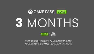 3 måneders medlemskab Xbox Live Gold