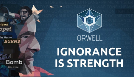 Orwell: Ignorance is Strength background