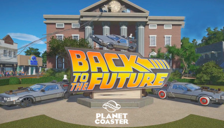 Planet Coaster - Back to the Future Time Machine Construction Kit background