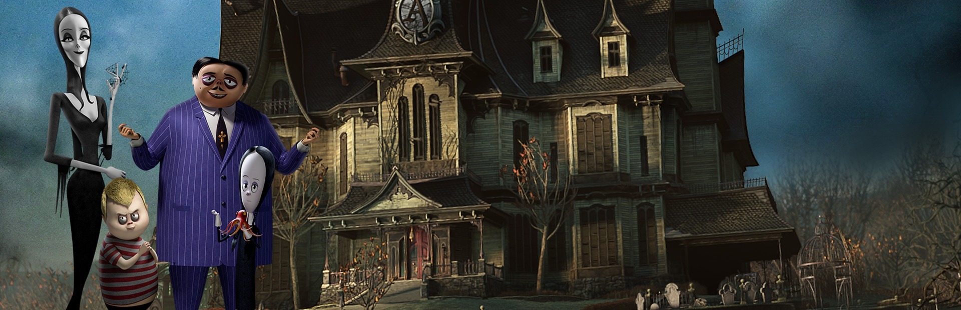 Banner La Famiglia Addams: Caos in Casa